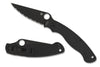 MILITARY 2--BLACK G-10 HANDLE/BLACK BLADE/CPM S30V/SPYDEREDGE