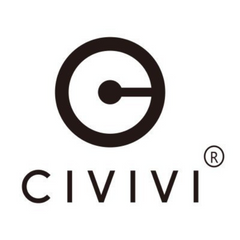 Civivi logo featuring a circular emblem with a central dot and the word CIVIVI