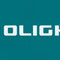 White OLIGHT wordmark with circular emblem on teal background.
