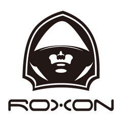 Roxon logo with a hooded crown emblem above the stylized Roxon wordmark.