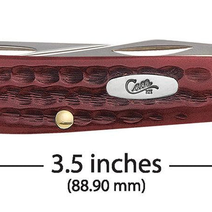 Case® | Pocket Worn® Corn Cob Jig Old Red Bone Mini Trapper Knife