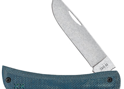 WR Case XX Sod Buster Jr Blue Denim Micarta and White G10 Laminate