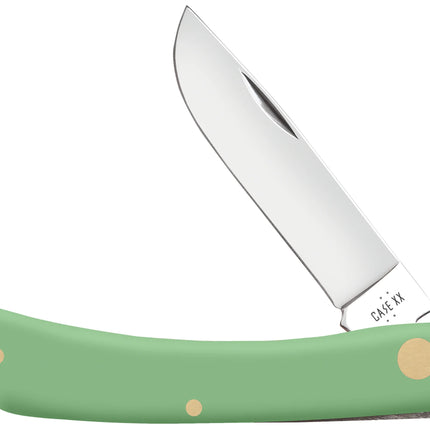 Case XX Mint Green Smooth Synthetic Sod Buster Jr Folding Knife CA63834 by Case®