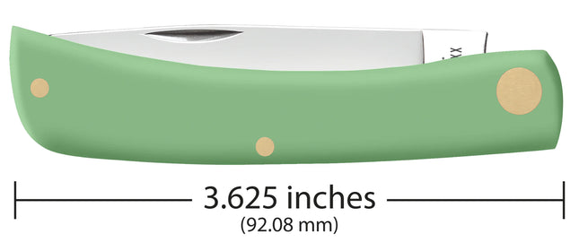 Case XX Mint Green Smooth Synthetic Sod Buster Jr Folding Knife CA63834 by Case®