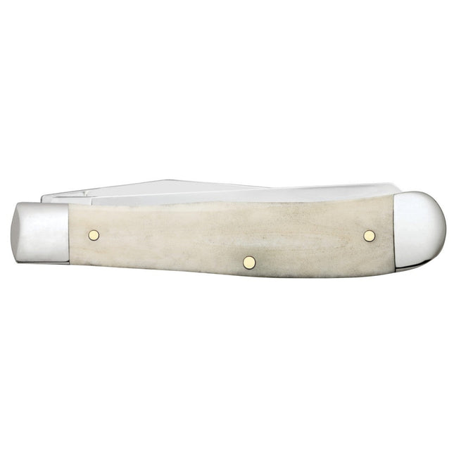 Case® Smooth Natural Bone Trapper Pocket Knife with Brass Bomb Shield