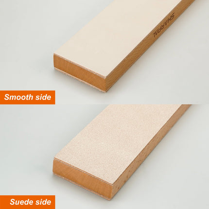 Sharpal Double-Sided Leather Strop Kit with Polishing Compound & Angle Guide by Sharpal
