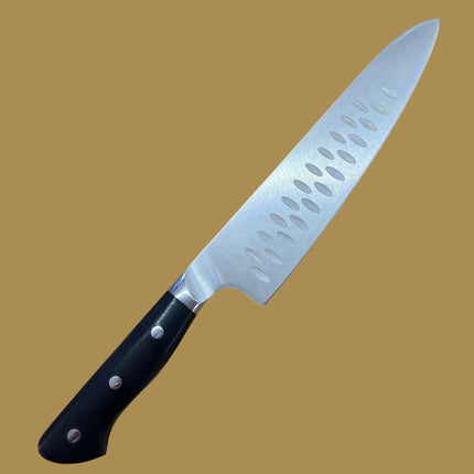 Perfect Edge Cutlery Dragon Ice 9" Chef's Knife – CTS-BD1N Steel, Double Hollow-Ground, G10 Handle