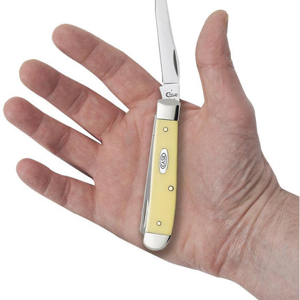 Case® | Yellow Synthetic Carbon Steel Mini Trapper Knife by caseknives