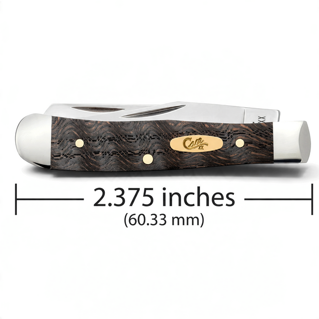 Case® Smooth Black Curly Oak Wood Tiny Trapper