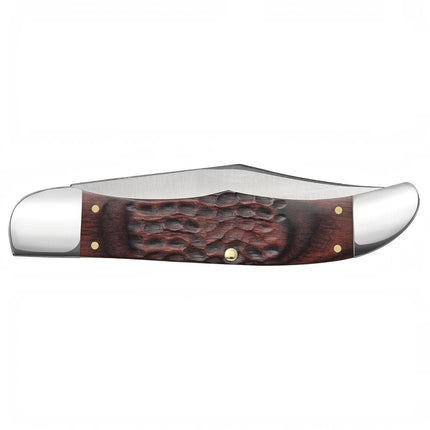 Case XX Jigged Dymalux® Rosewood Hunter with Leather Sheath CA189 by Case®