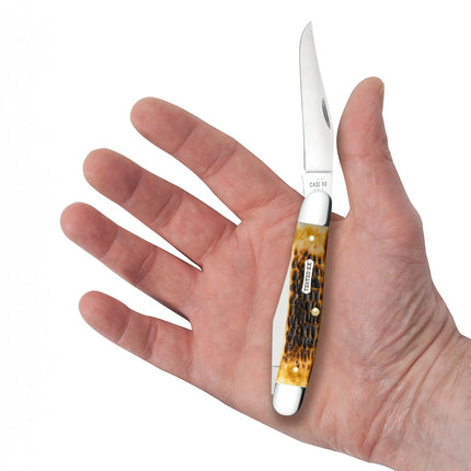 Case XX Muskrat Pocket Knife (Burnt Amber Rogers Jigged Bone, CA51395) by Case®