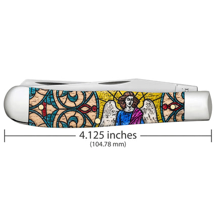 Case® Stained Glass Angel Natural Bone Color Wash Trapper