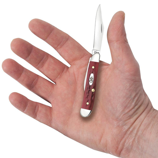 Case 781 Peanut Folding Pocket Knife with Red Pocket Worn Handles "Old Red" by Case®