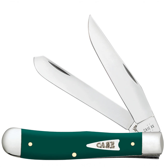 Case XX Spruce Green Smooth Synthetic Trapper Folding Knife CA64530 by Case®
