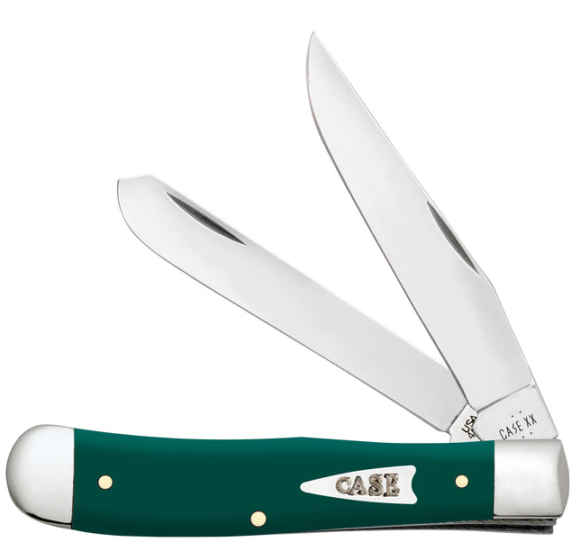 Case XX Spruce Green Smooth Synthetic Trapper Folding Knife CA64530 by Case®