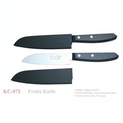 Kanetsune KC 072 Fruit Knife 110mm Seki Japan Precision Fruit Prep Knife For Peaches Berries Citrus by Kanetsune