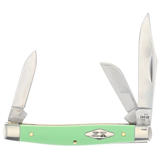 Case XX Mint Green Smooth Synthetic Medium Stockman Folding Knife by Case®