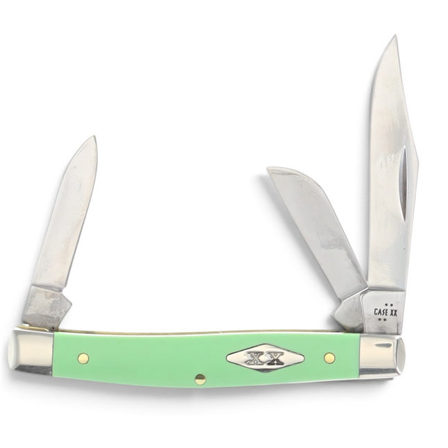 Case XX Mint Green Smooth Synthetic Medium Stockman Folding Knife by Case®