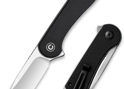 CIVIVI Elementum Liner Lock Knife Black G-10 (2.9" Satin D2) C907A by Civivi