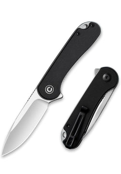 CIVIVI Elementum Liner Lock Knife Black G-10 (2.9" Satin D2) C907A