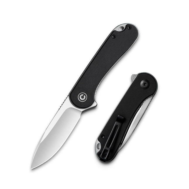 CIVIVI Elementum Liner Lock Knife Black G-10 (2.9" Satin D2) C907A by Civivi