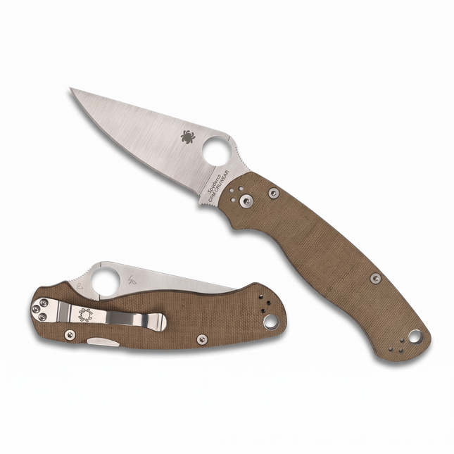 Spyderco Para Military® 2 CPM CRU-WEAR Micarta Folding Knife
