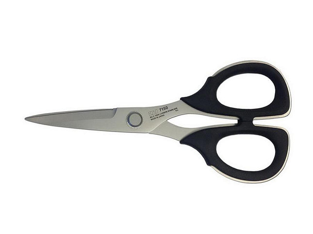Kai 7150 6 Inch Professional Scissors High Carbon Stainless Steel With Elastomer Soft Plastic Handles by Kai