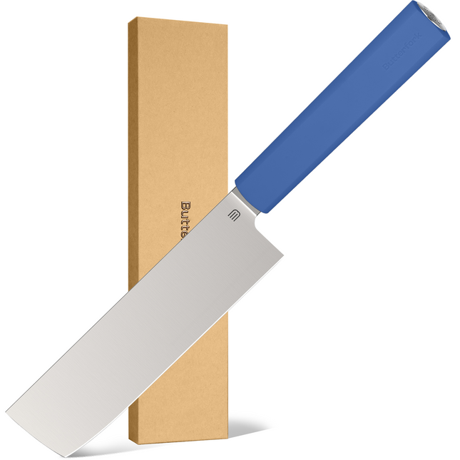 Butterfork Purest 6.2'' Nakiri w/Oak Sheath - Ultramarine