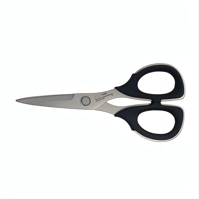 Kai 7150 6 Inch Professional Scissors High Carbon Stainless Steel With Elastomer Soft Plastic Handles by Kai