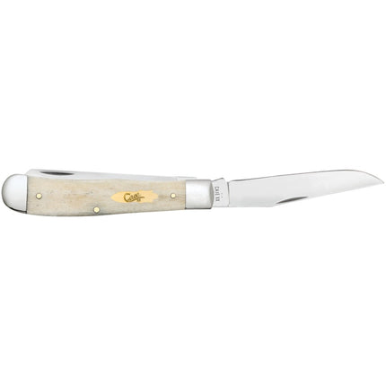 Case® Smooth Natural Bone Trapper Pocket Knife with Brass Bomb Shield