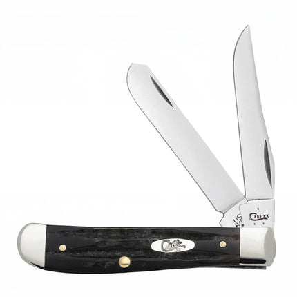 Case® Jigged Buffalo Horn Mini Trapper Pocket Knife