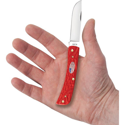Case® Sod Buster Jr – Rough Red Synthetic Handles | 6137 SS