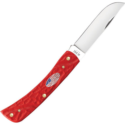 Case® Sod Buster Jr – Rough Red Synthetic Handles | 6137 SS