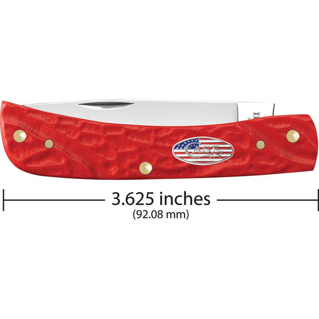Case® Sod Buster Jr – Rough Red Synthetic Handles | 6137 SS