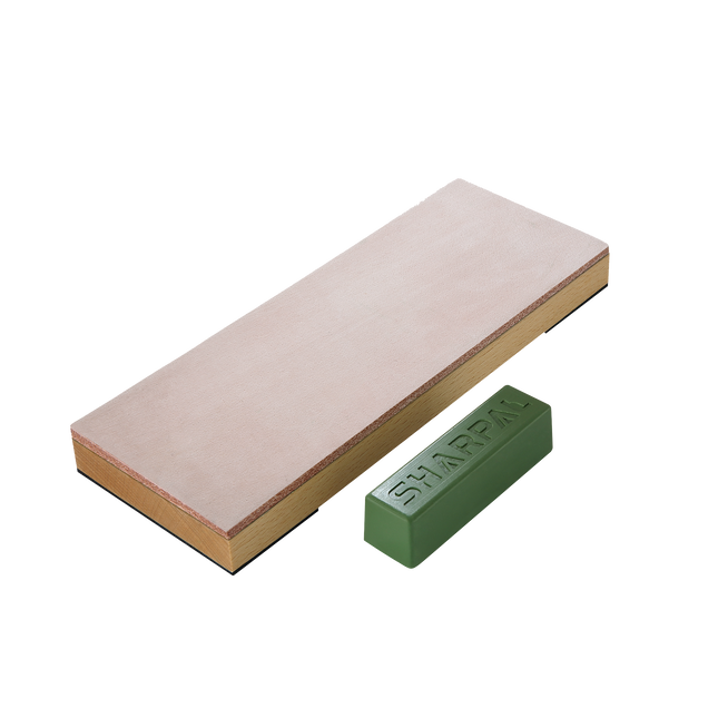 Leather Honing Strop with Compound 8" x 3" - Sharpal Inc. by Sharpal