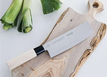 Due Cigni Nakiri Knife Maple Wood Handle - DCIHH05 by Due Cigni