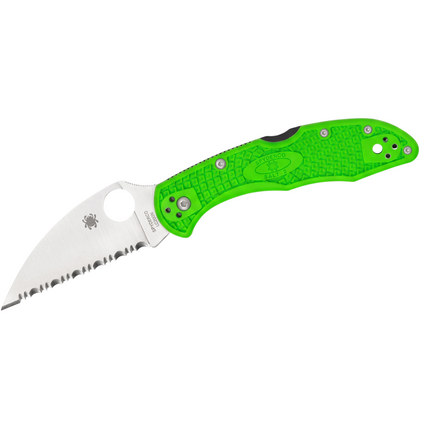 SALT 2--LIGHTWEIGHT GREEN HANDLE/WHARNCLIFFE BLADE/LC200N/SPYDEREDGE
