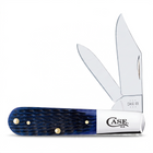 Case XX Barlow Folding Knife – Rogers Jig Navy Blue Bone Handles, Stainless Steel