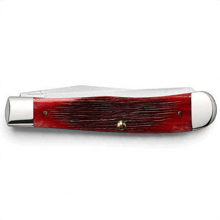 Case® | John Wayne Gift Set Barnboard Jig Dark Red Bone Trapper Knife