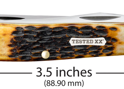 Case® | Rogers Jig Burnt Amber Bone CS Mini Trapper by caseknives