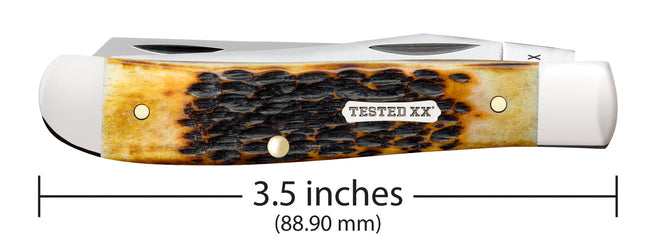 Case® | Rogers Jig Burnt Amber Bone CS Mini Trapper by caseknives