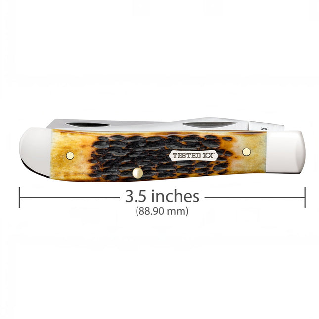 Case® | Rogers Jig Burnt Amber Bone CS Mini Trapper by caseknives