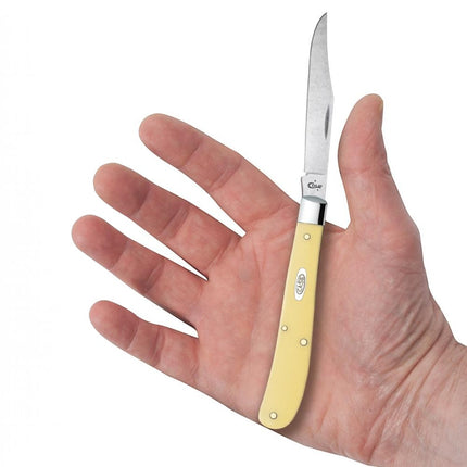 Case Yellow Synthetic Slimline Trapper Pocket Knife