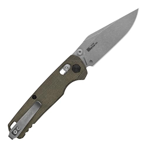 Kershaw Bel Air Pocket Knife, CPM MagnaCut Steel Blade, Micarta