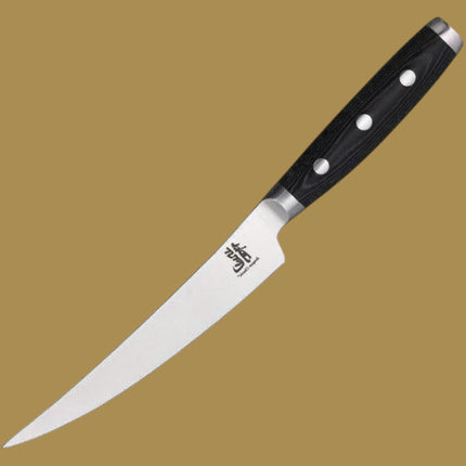 Perfect Edge Cutlery Dragon Classic Fillet Knife 6" – CTS-BD1 Steel, Black Micarta Handle