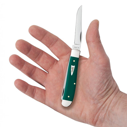 Case XX Knives Mini Trapper Spruce Green Synthetic 64531 Stainless Pocket Knife by Case®