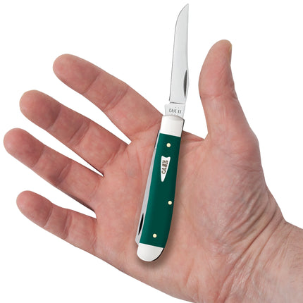 Case XX Knives Mini Trapper Spruce Green Synthetic 64531 Stainless Pocket Knife by Case®