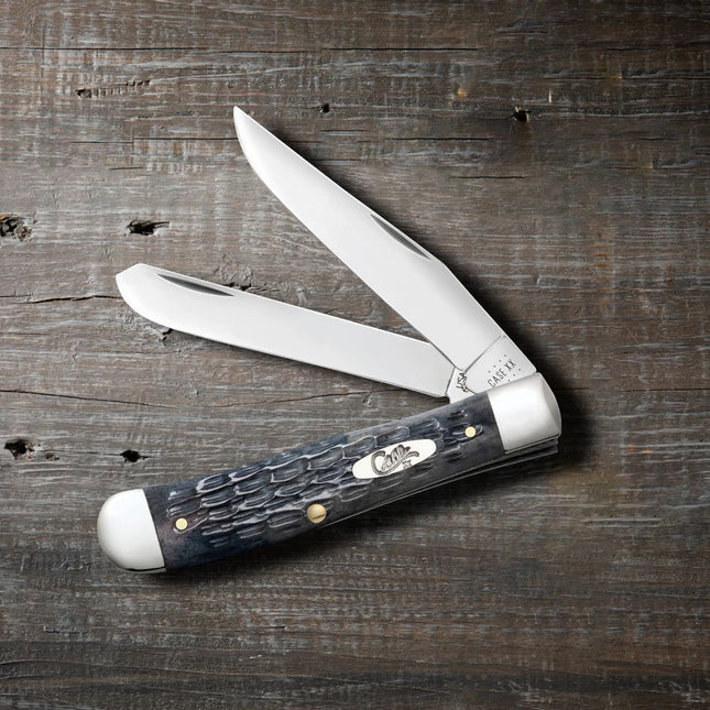 Case® | Pocket Worn® Crandall Jig Gray Bone Trapper Knife by caseknives