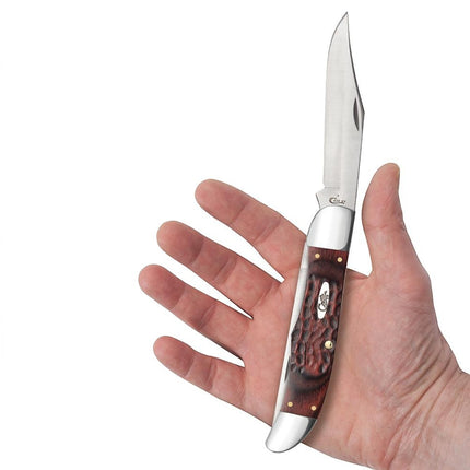 Case XX Jigged Dymalux® Rosewood Hunter with Leather Sheath CA189 by Case®