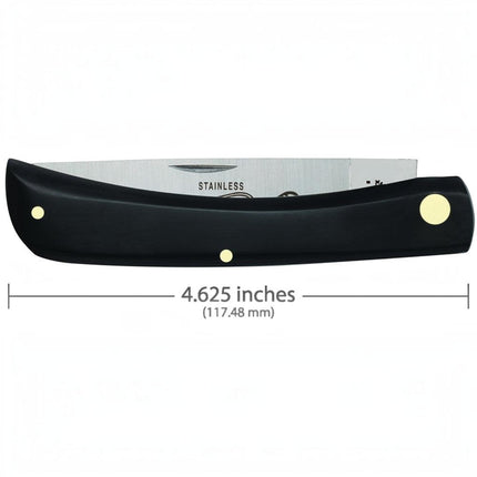 Case Sodbuster Folding Pocket Knife - Full Length Skinner Blade With Curved Ergonomic Handle by Case®